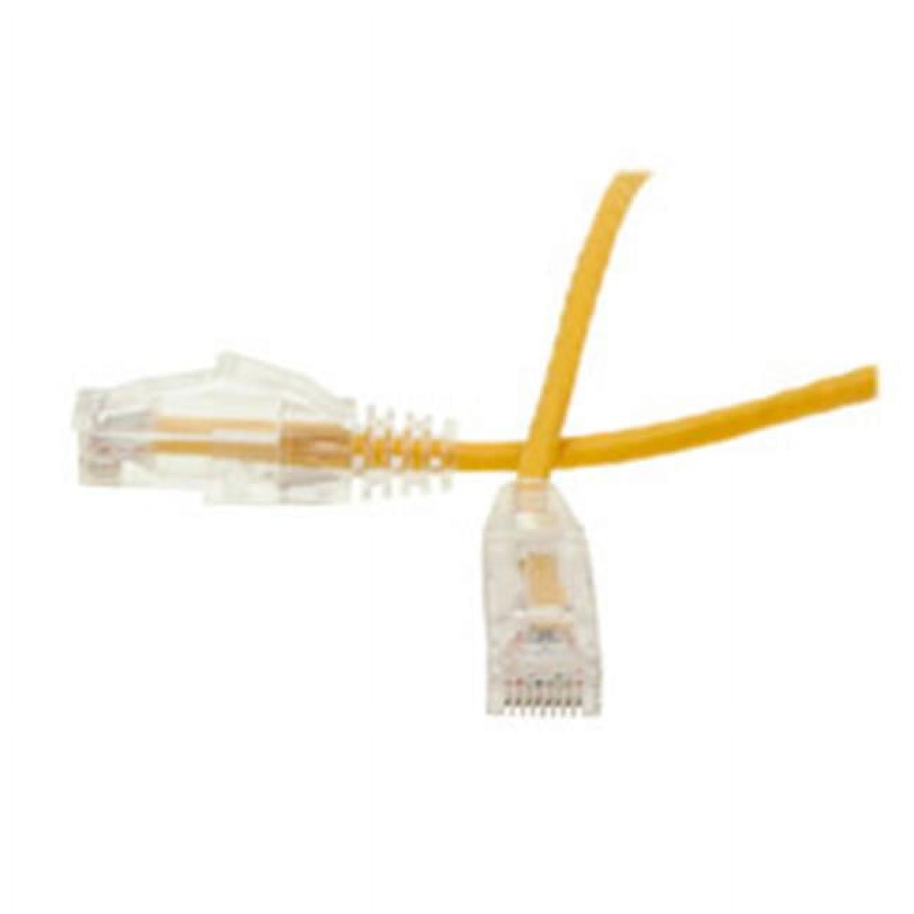 CableWholesale 10X8-88120 20 ft. Cat6 Slim Ethernet Patch Cable - Snagless & Molded Boot, Yellow