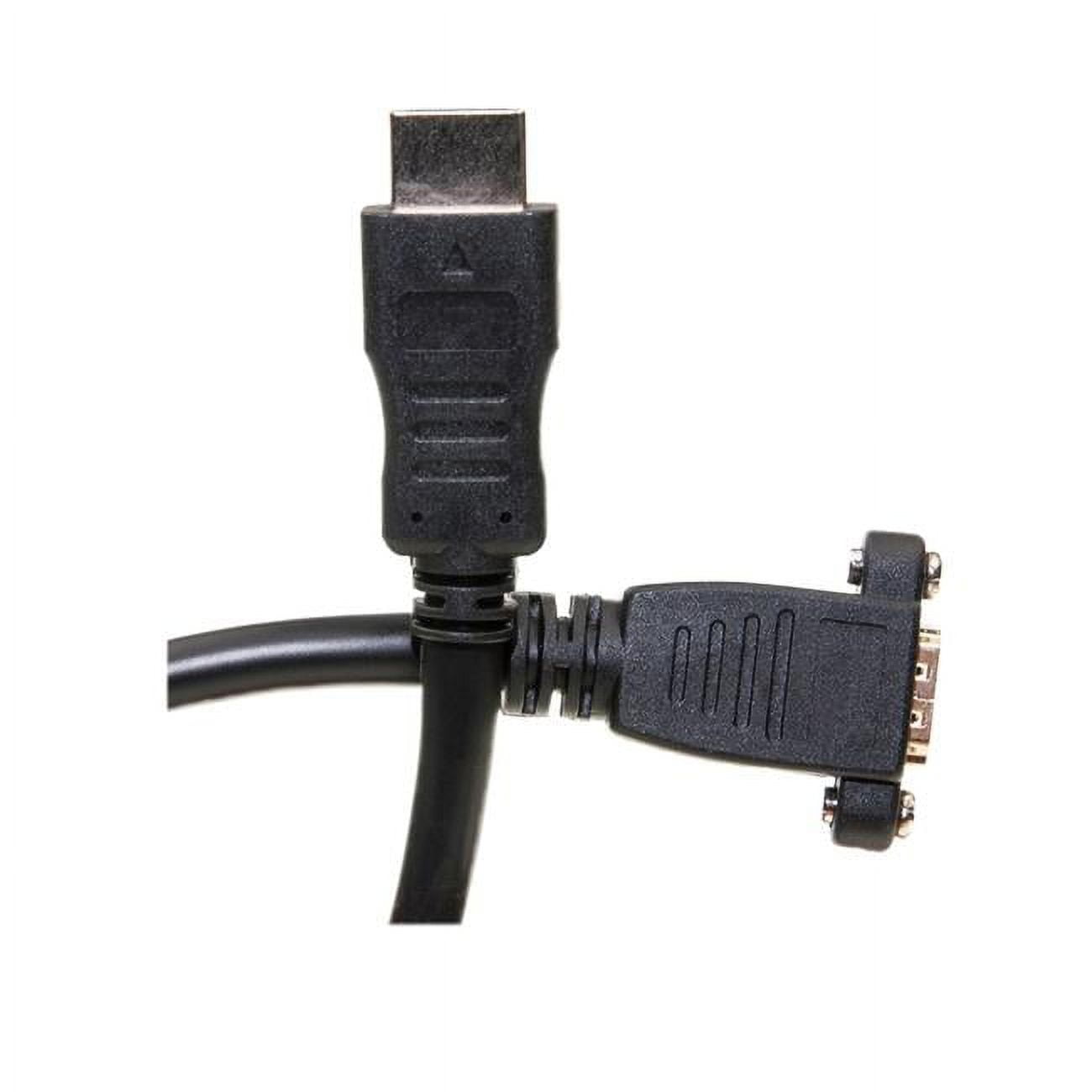 CableWholesale 10V3-12201 30Hz 4K High Speed Ethernet & A Male to Panel Mount A Female HDMI Extension Cable