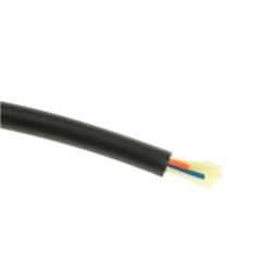 1000 ft. 2 Fiber Indoor & Outdoor Fiber Optic Cable with Multimode, 62.5-125, Riser Rated & Spool - Black