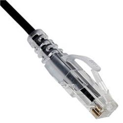 20 ft. CAT6A Black Slim Ethernet Patch Cable, Pure Copper & Snagless Molded Boot