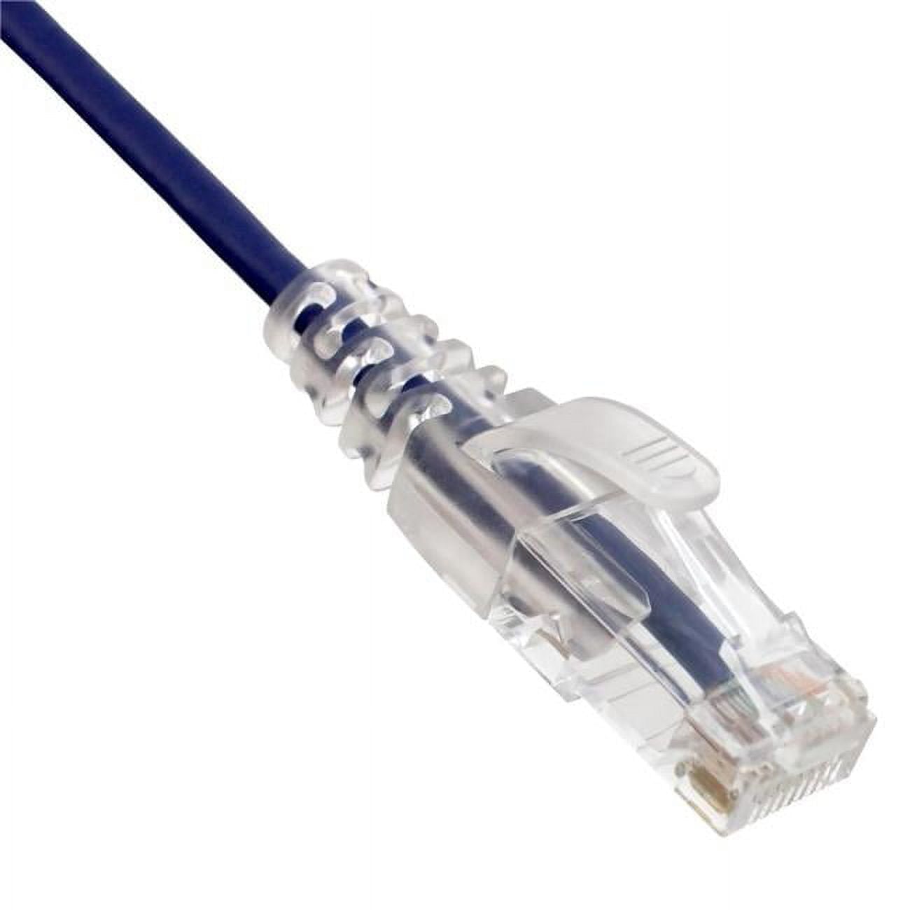 3 ft. Cat6a Slim Ethernet Snagless Molded Boot Copper Patch Cable, Purple