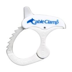 Picture of Cablewholesale 30CA-39111 Cable Clamp, White - Medium - Pack of 11