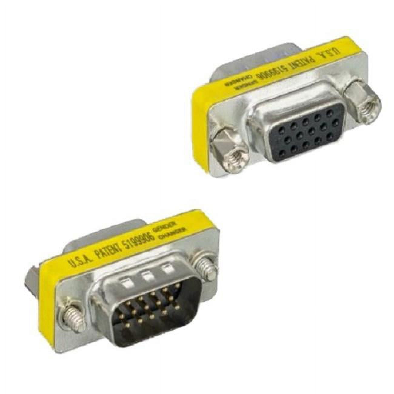 Picture of CableWholesale 31H1-05210 SVGA HD15 Male to HD15 Female Mini Coupler for PC