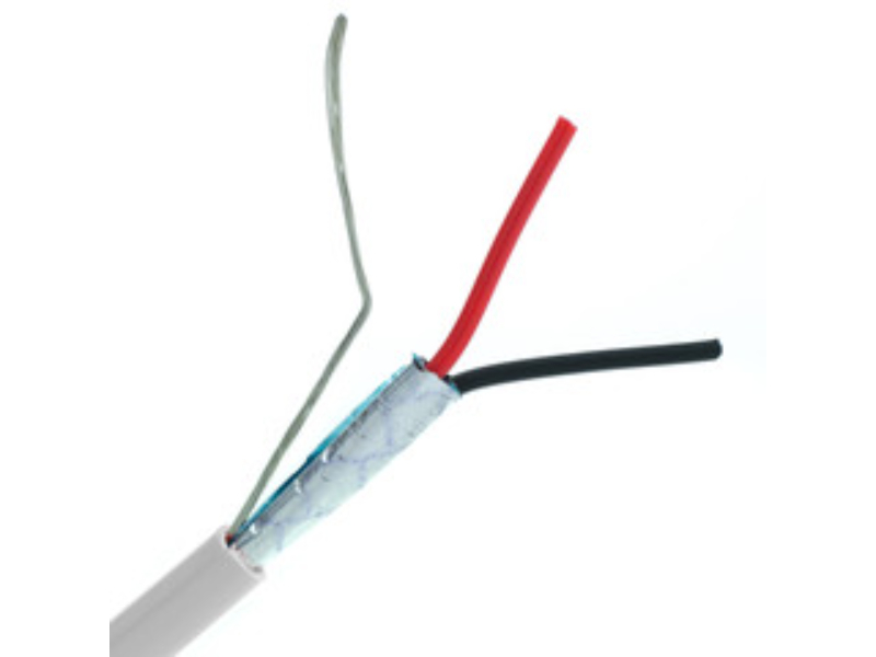 CableWholesale 11K4-52912MH 1000 ft. 22 AWG 2 Conductor Stranded Shielded Plenum Security Cable - White