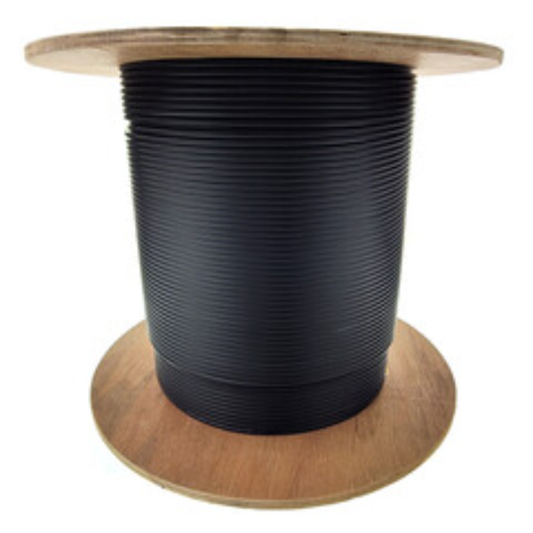 Fiber Optic Cable - Black - 1000 ft - 6 Strand - Indoor/Outdoor Rated