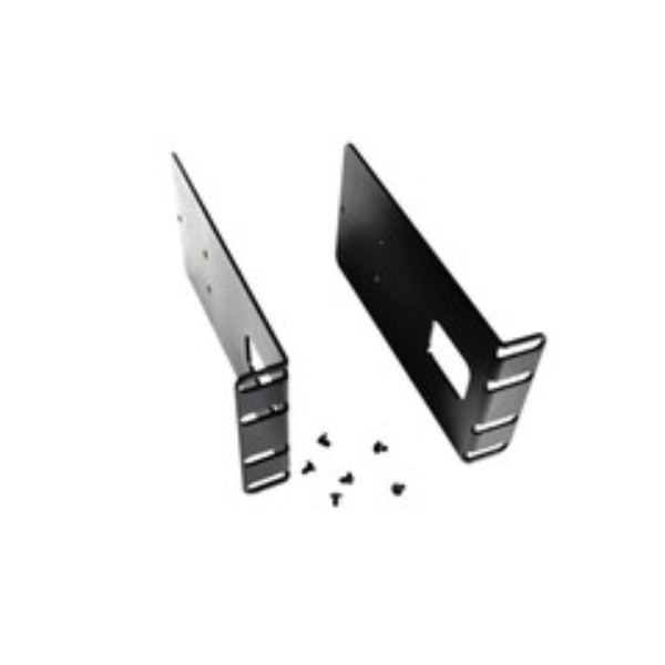68F1-19020 2U 19 in. Flush Mount Rack Adapter Brackets - Black Powder Coat - 1 Pair