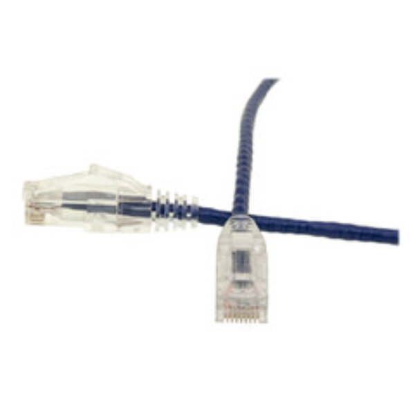 10X8-84125 25 ft. Cat6 Slim Ethernet Patch Cable - Snaggles & Molded Boot - POE Compliant - Purple