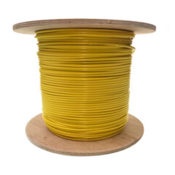 3.0mm Zipcord Fiber Optic Cable, Duplex, OS2 9/125 Singlemode, Corning, Yellow, Riser Rated,