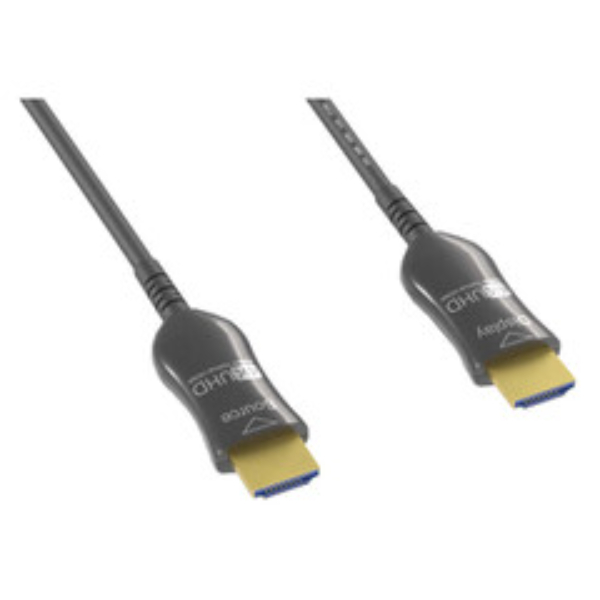 12V4-43075 75 ft. 4K UHD HDMI Active Optical Cable - in-Wall - CL3 - HDMI Male