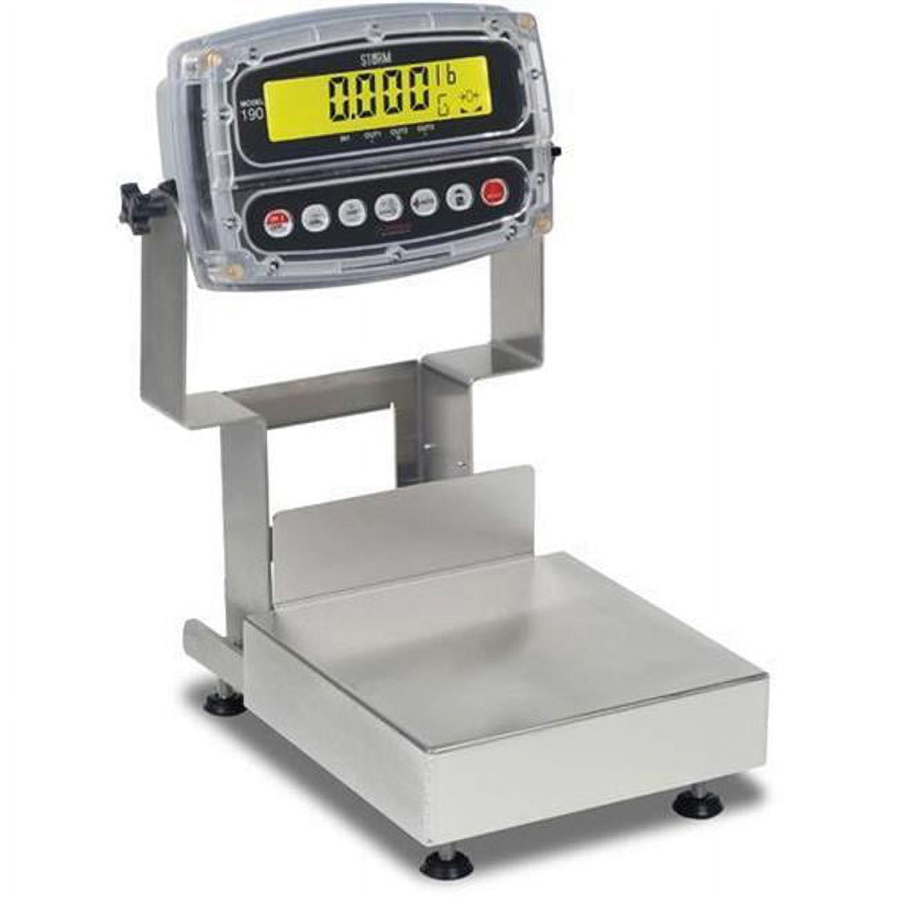 12 x 12 in. 120 lbs Stainless Steel 190 Indicator Washdown Electronic Bench Scale