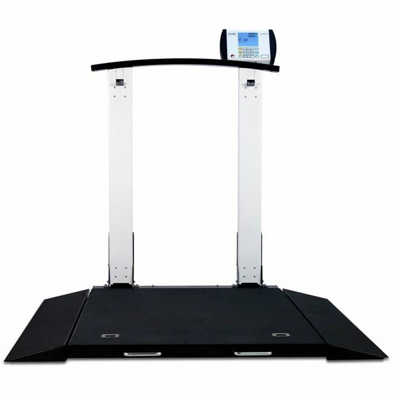 Picture of Cardinal & Detecto 6560-AC 1000 x 0.2 lbs x 0.1 kg with AC Adapter Portable Folding Column Wheelchair Scale