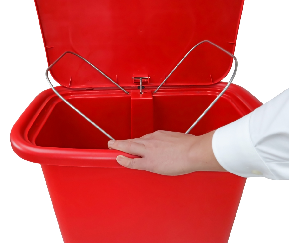 Picture of Cardinal Scales WM-24RED Waste Mate Plastic Waste Receptacle - 24 gal - Red