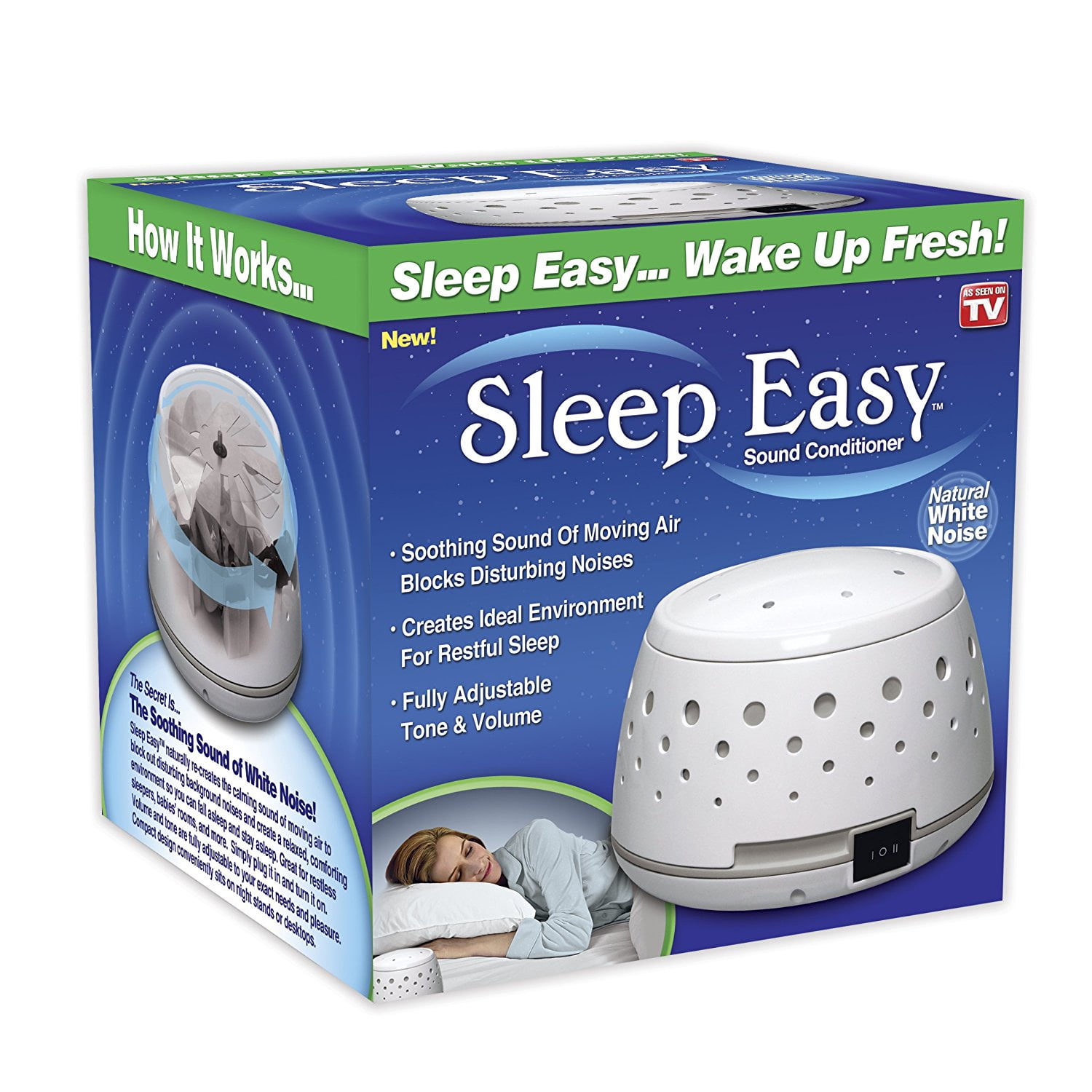 Picture of Ontel 1000151 Sleep Easy Sound Conditioner - White