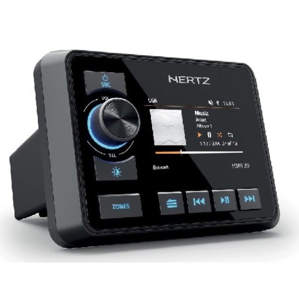 Picture of Hertz Audio HERHMR-20 Digital Media Receiver - 4 x 50W - 3 in. Display