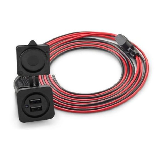 Picture of JL Audio JLA-XMD-USBCHG-2X-PN Dual USB Charging Port for Panel-Mounting