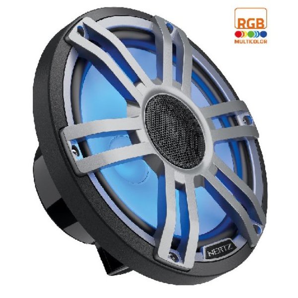 Picture of Hertz Audio HERHMX-8 S-LD-G 8 in. 4 ohm Sports Coax RGB LED Speaker Set