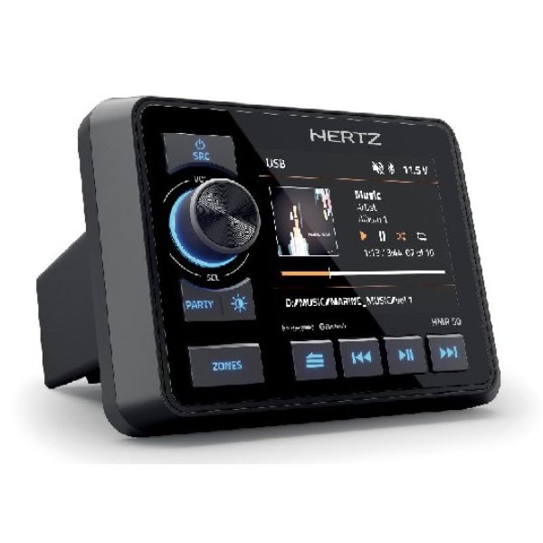 Picture of Hertz Audio HERHMR-50 Digital Media Receiver - 4 x 50W - 3.5 in. Display