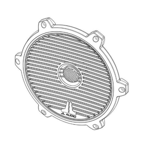 Picture of JL Audio JLAM770-TA-CG-WH-RP White Classic Grille & Tweeter Assembly for M770