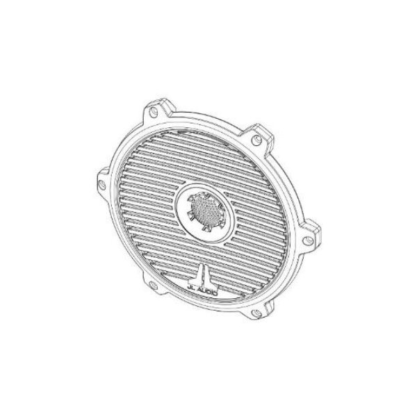 Picture of JL Audio JLAM880-TA-CG-WH-RP White Classic Grille & Tweeter Assembly for M880