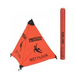 Picture of Cutting Edge Products 171581 Handy Cone Wet Floor Sign with Storage Tube - English