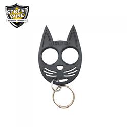 SWMKKCBK 3.25 x 2.25 in. My Kitty Self-Defense Keychain, Black