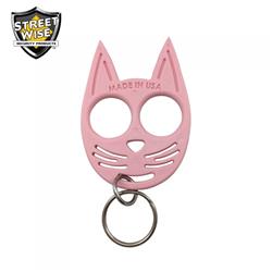 3.25 x 2.25 in. My Kitty Self-Defense Keychain, Pink