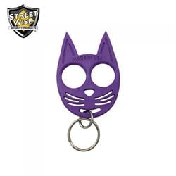 SWMKKCPR 3.25 x 2.25 in. My Kitty Self-Defense Keychain, Purple