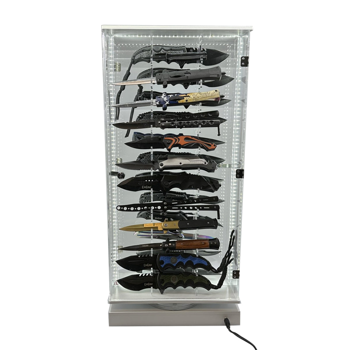 Products SW24KDS-GRP Streetwise 2 Sided Knife LED Rotating Display, Standard - 24 Count