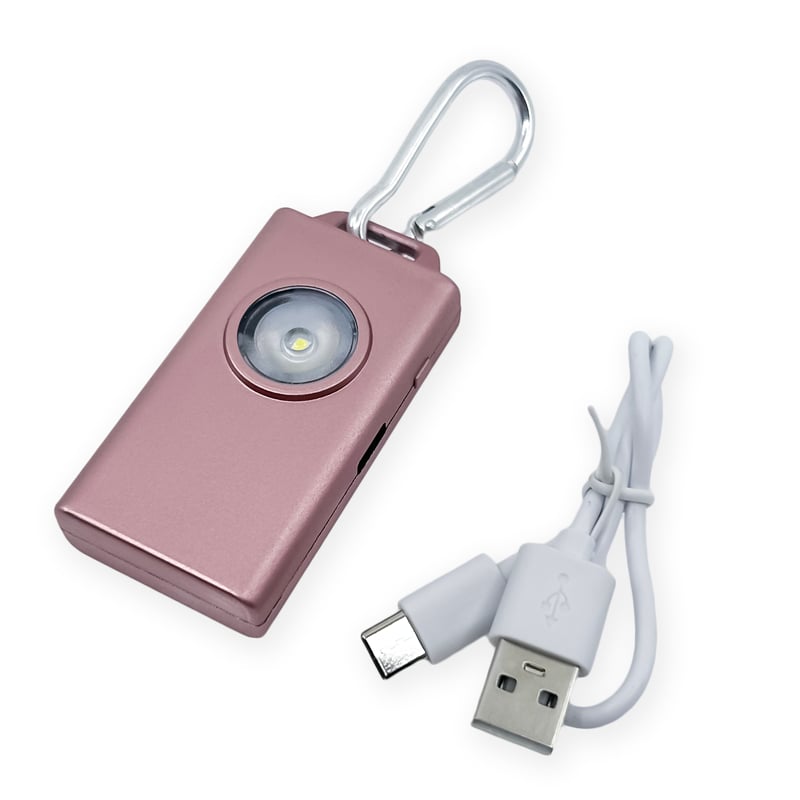 Products ALARMMGPRG Micro Guard Plus Personal Alarm & Cob LED Flashlight, Rose Gold
