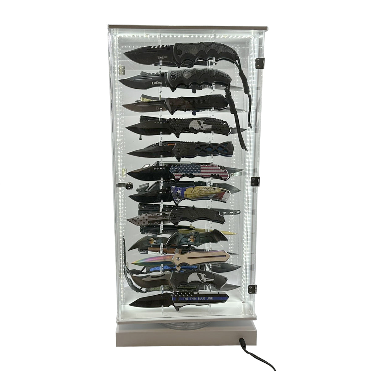 Products SW24KD Streetwise Two Sided Knife & LED Rotating Display, 24 Count