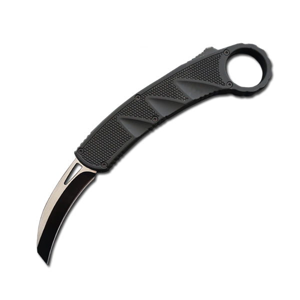 Products 174BK 3 in. OTF Karambit Knife, Black Rubberized Coated