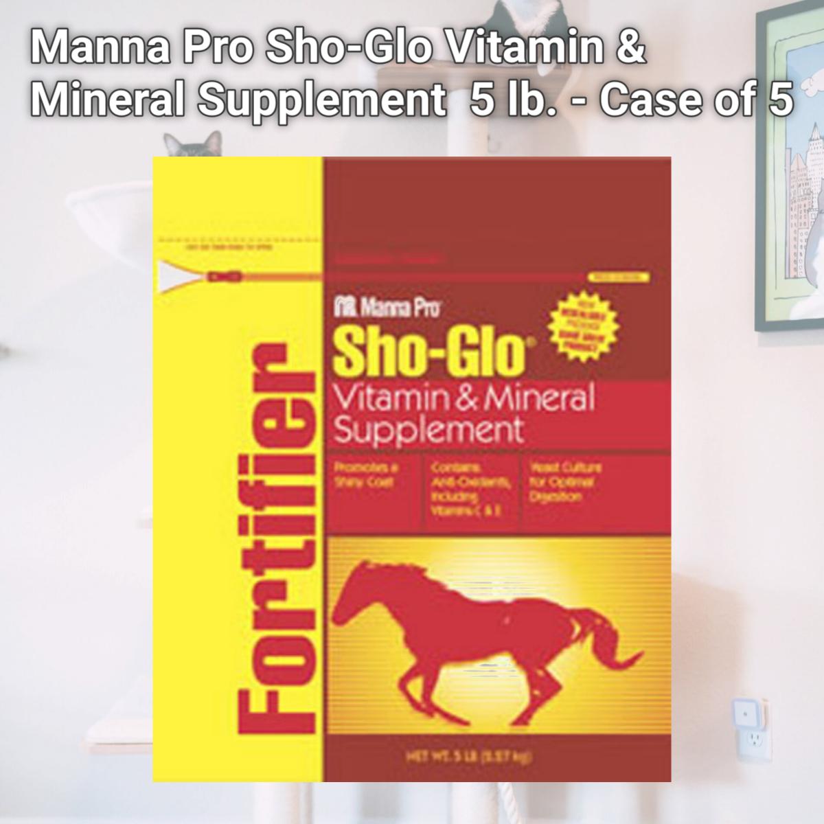Picture of Manna Pro Sho-Glo Vitamin & Mineral Supplement  5 lb. - Case of 5