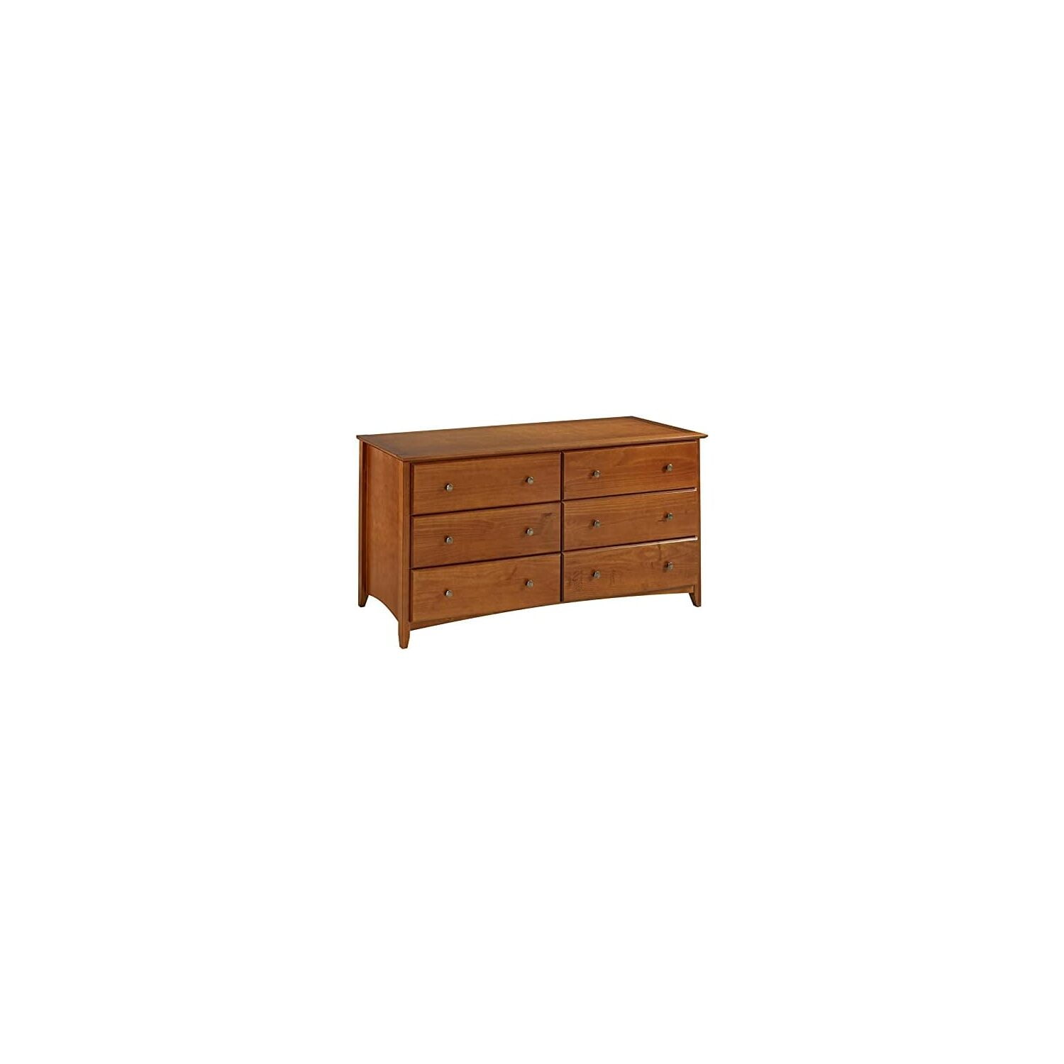 Furniture  Shaker Style 6 Drawer Dresser - Cherry