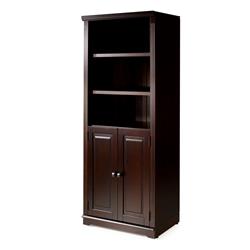 Eco Flex Furniture  Newport Bookcase with Doors - Cappuccino Finish