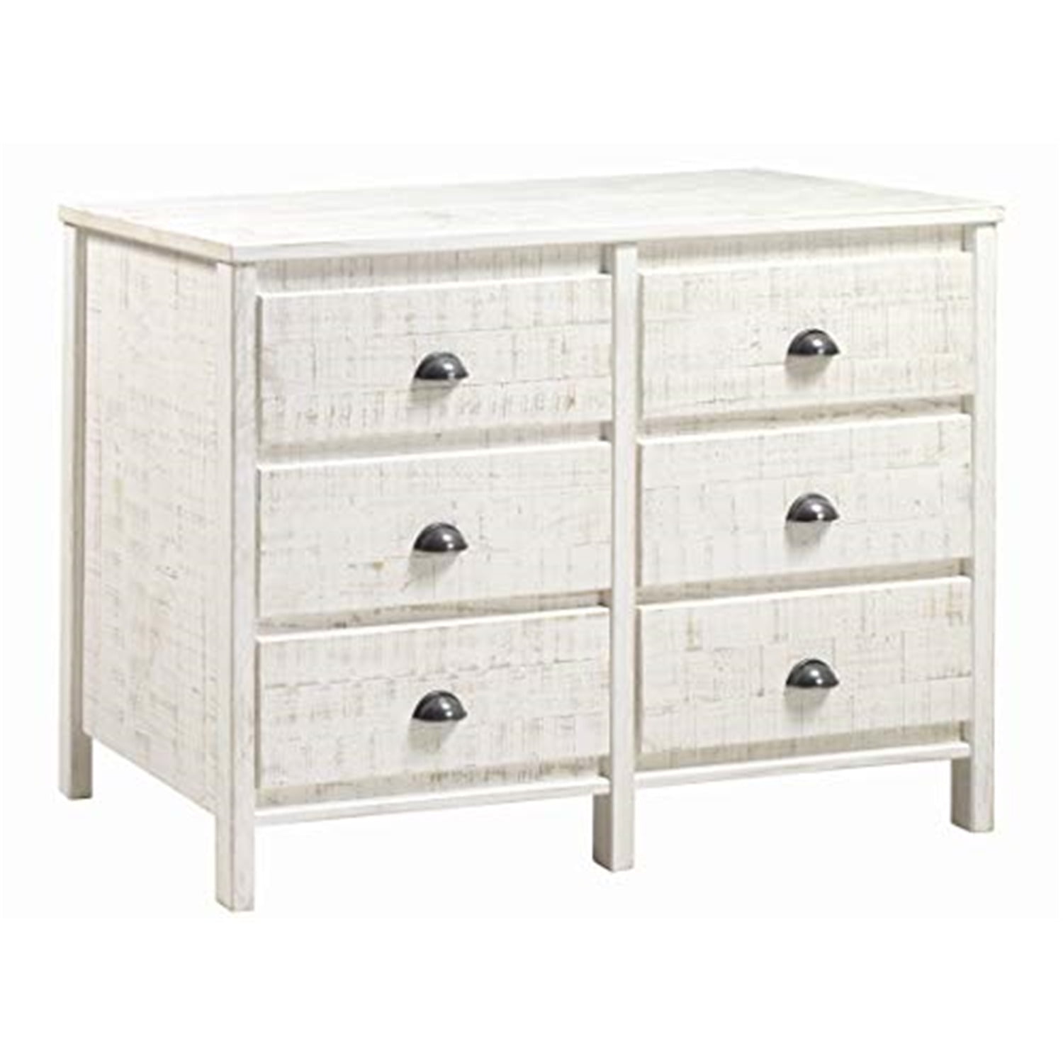 Picture of EcoFlex Furniture BJ409 Baja Six Drawer Dresser - Shabby White