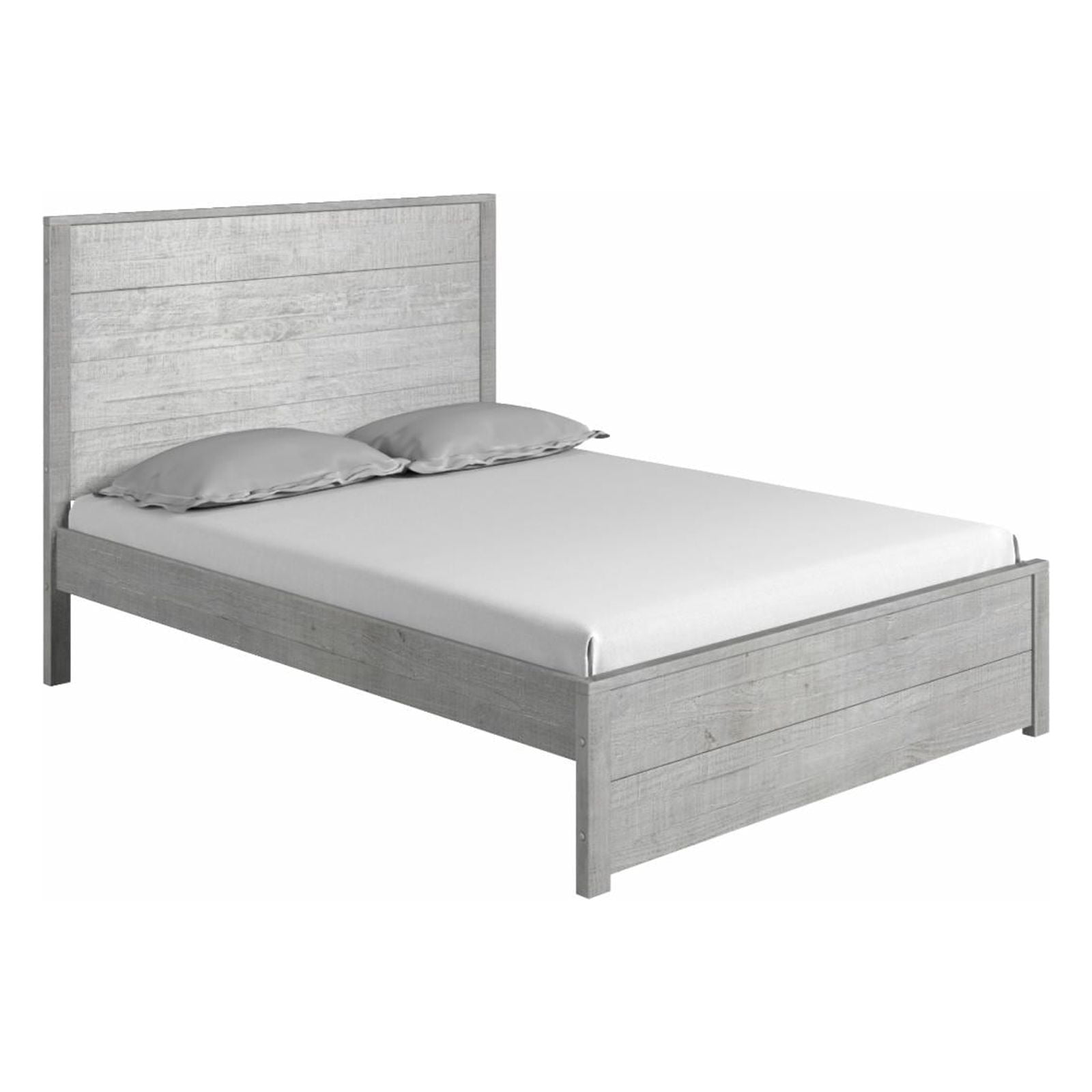 HM607 50 x 64 x 83 in. Hampton Solid Wood Queen Size Bed, Dritfwood -  Camaflexi