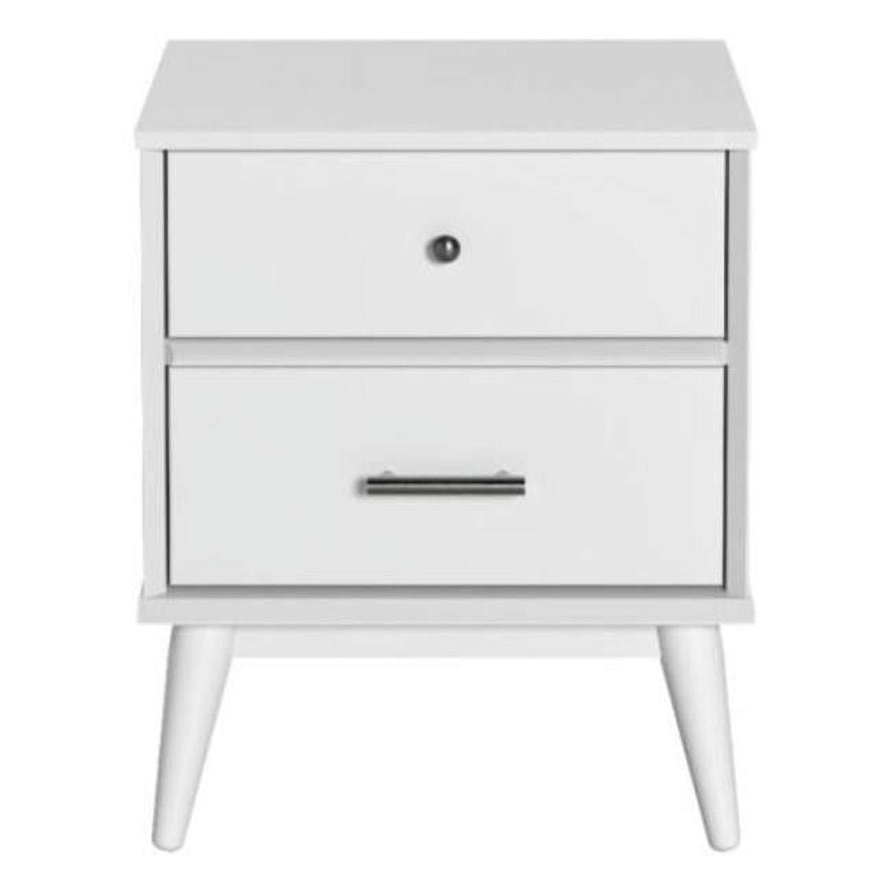 Mid-Century Night Stand - White