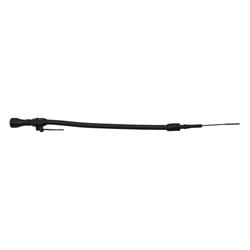 Stainless Braided Chevy LS Truck Billet Handle Flexible Dipstick - Black