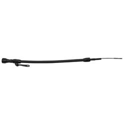 Stainless Braided Chevy LS Billet Handle Flexible Dipstick - Black