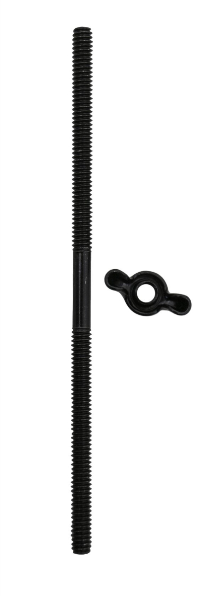 HZ-2196-PBK Air Cleaner Stud & Wing Nut, Black - 0.25-20 x 4 in. Long