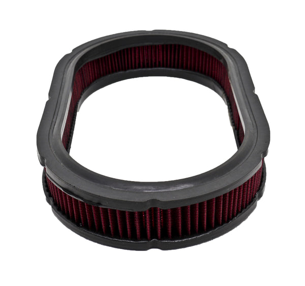 HZ-3122-RED-W Cotton 12 x 2 in. Oval Washable Air Cleaner Filter, Red