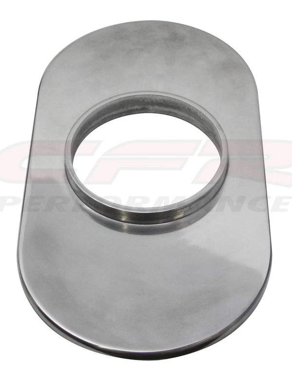 HZ-6021B-POL Aluminum 15 in. Oval Air Cleaner Base Smooth, Polished