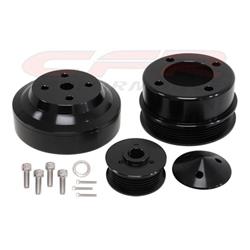 Picture of CFR HZ-02010-M 1979-93 Ford Mustang 5.0 Billet Aluminum Serpentine Pulley Set - Machined