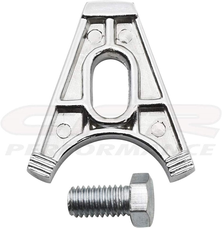 HZ-1094-C Steel Chevy V8 OEM Style Distributor Hold Down Clamp with Bolt, Chrome