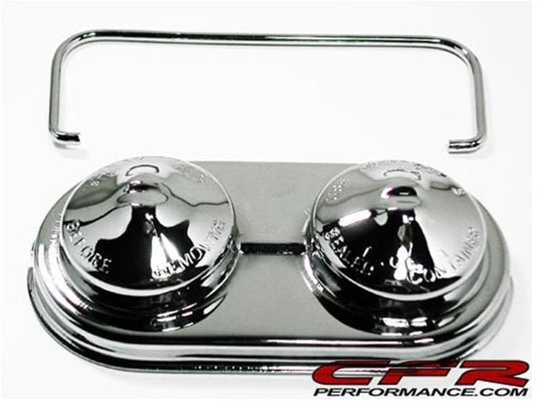 HZ-9100-C Steel Chevy GM Master Cylinder Covers Single Bail, Chrome