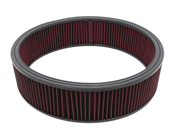 HZ-3164-RED-W Gauze 16 x 4 in. Universal Round Washable Air Cleaner Filter, Red
