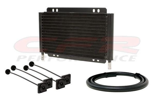 HZ-677 Aluminum EMC Universal Transmission Oil Cooler, Black - 11 x 5.75 in.