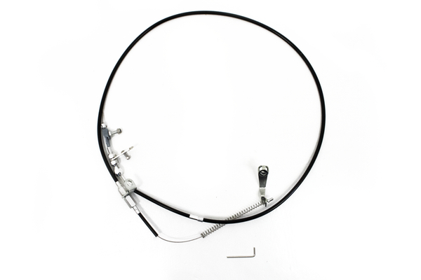 HZ-2014-PBK Polyethylene 1986-1993 Ford Transmission Kickdown Cable Kit Carburetor, Black
