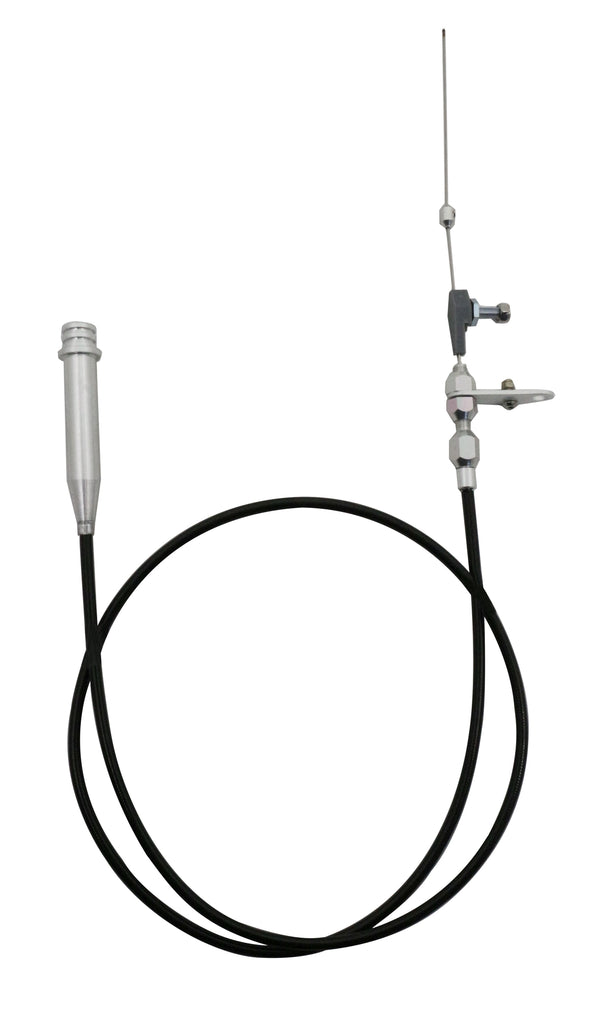 HZ-2007-PBK Polyethylene Chevy GM 700R4 Tuned-Port Transmission Kickdown Cable Kit, Black