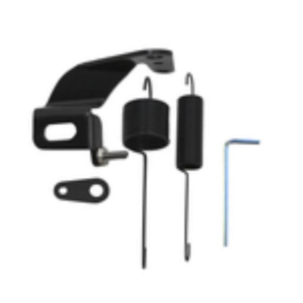 HZ-2084-SS-PBK Stainless Steel Throttle Cable Bracket Spring Kit, Black